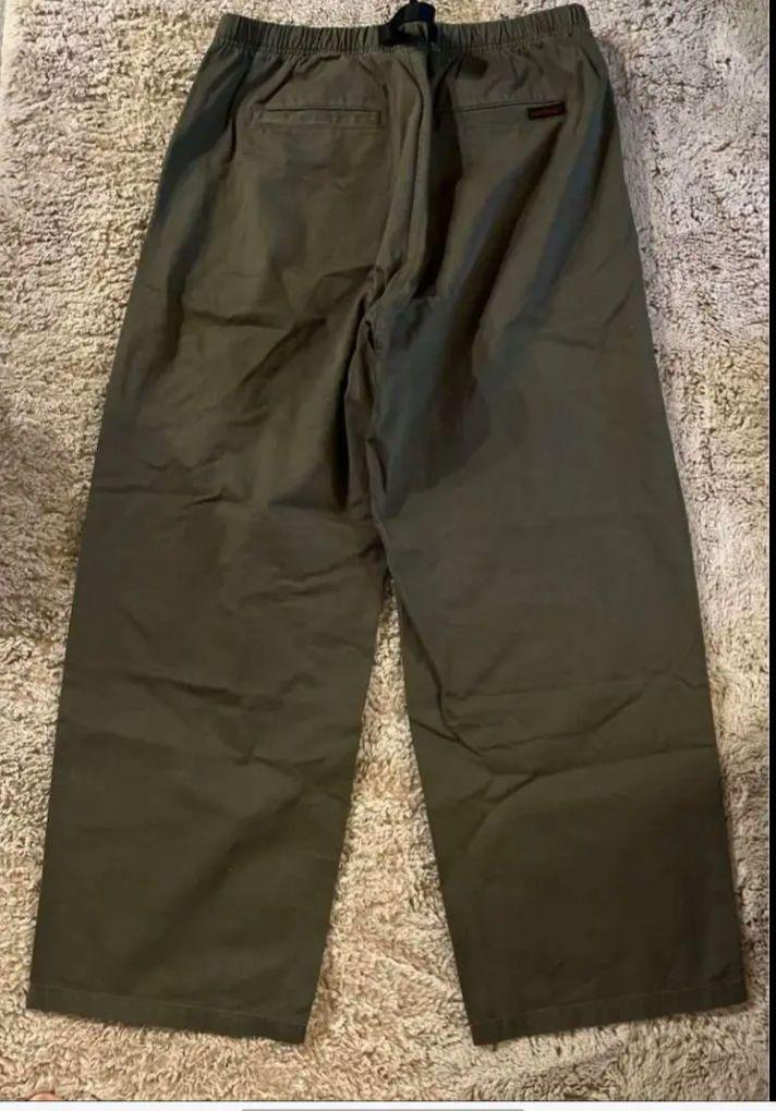 gramicci wide pants オリーブ　L