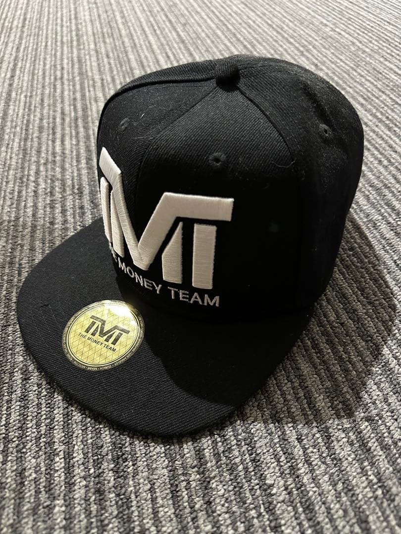 THE MONEY TEAM フロイド・メイウェザー 黒ベース&白ロゴ キャップ