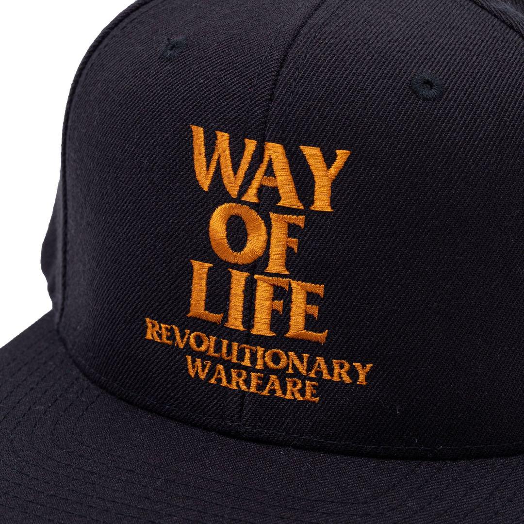 ラッツ RATS EMBROIDERY CAP WAY OF LIFE RATS EMBROIDERY CAP WAY OF LIFE ブラック
