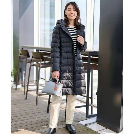 【人気の冬コート】シレータフタ ロングダウンコート