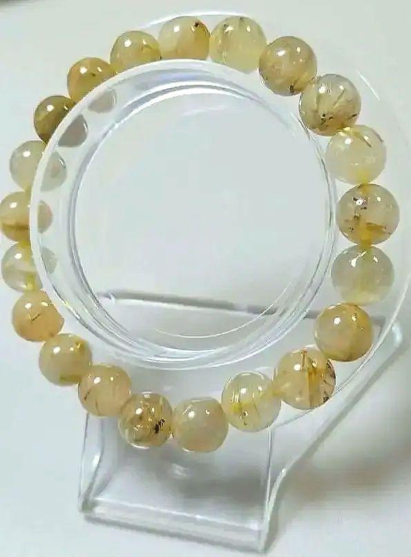 ☆彡天然石　ルチルクォーツ(9～9.5mm)