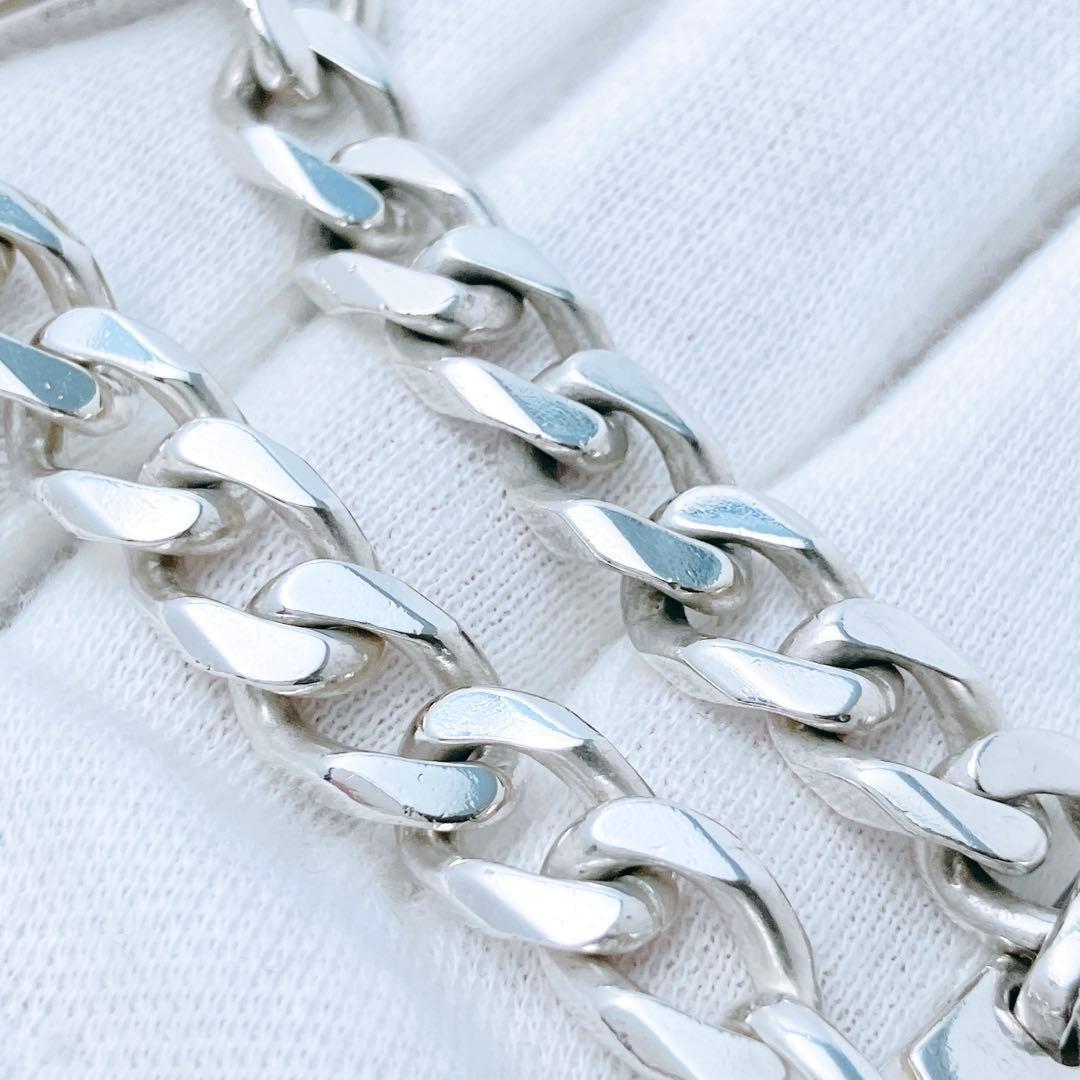 *17 グッチ GUCCI 925 ブレスレット シルバー 喜平チェーンY676 *17 グッチ GUCCI 925 ブレスレット シルバー 喜平チェーンY676