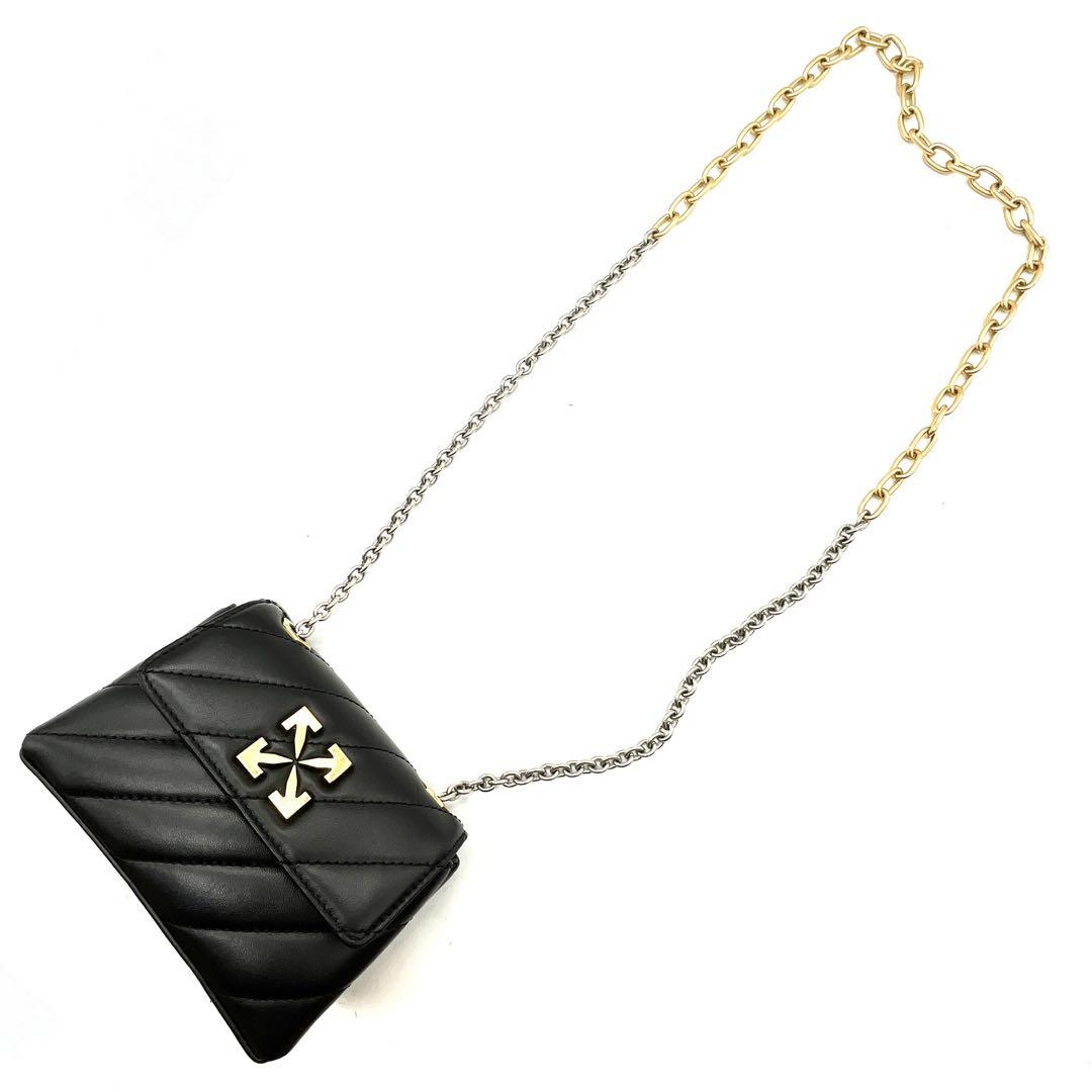 【美品】 OFF-WHITE JACKHAMMER 17 レザーショルダーバッグ