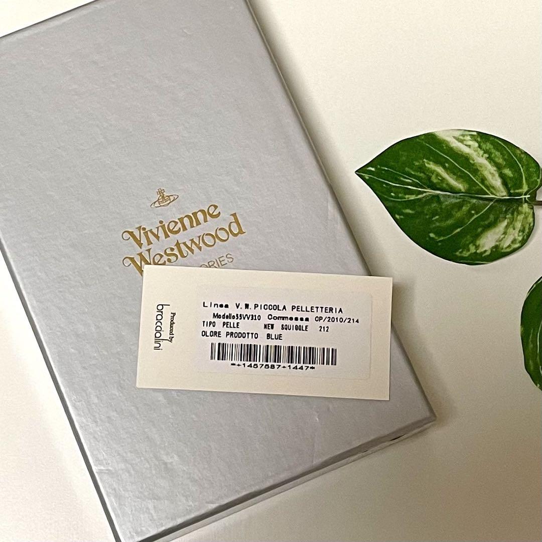 新品♡Vivienne Westwood 55VV310長財布 エナメルブルー