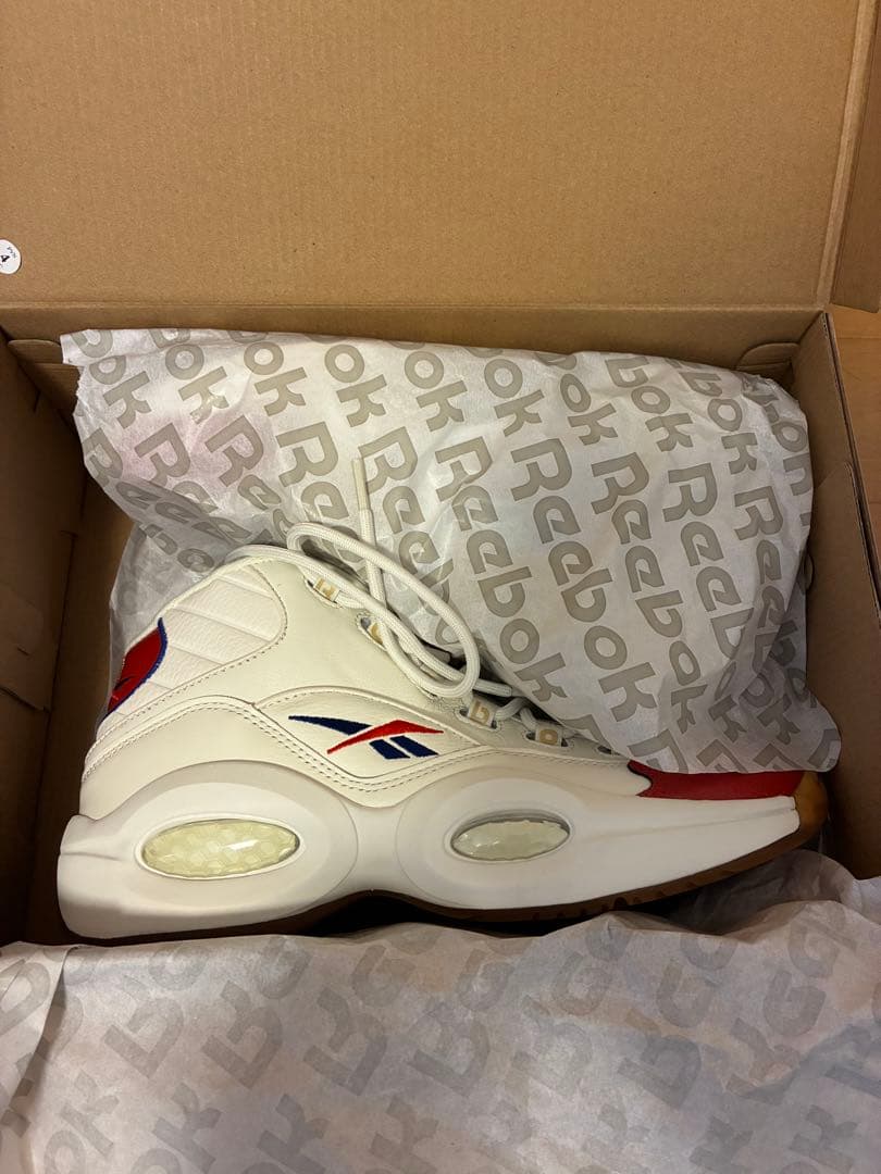 【未使用_27.0cm】Reebok クエスチョンミッド　ホワイト/レッド