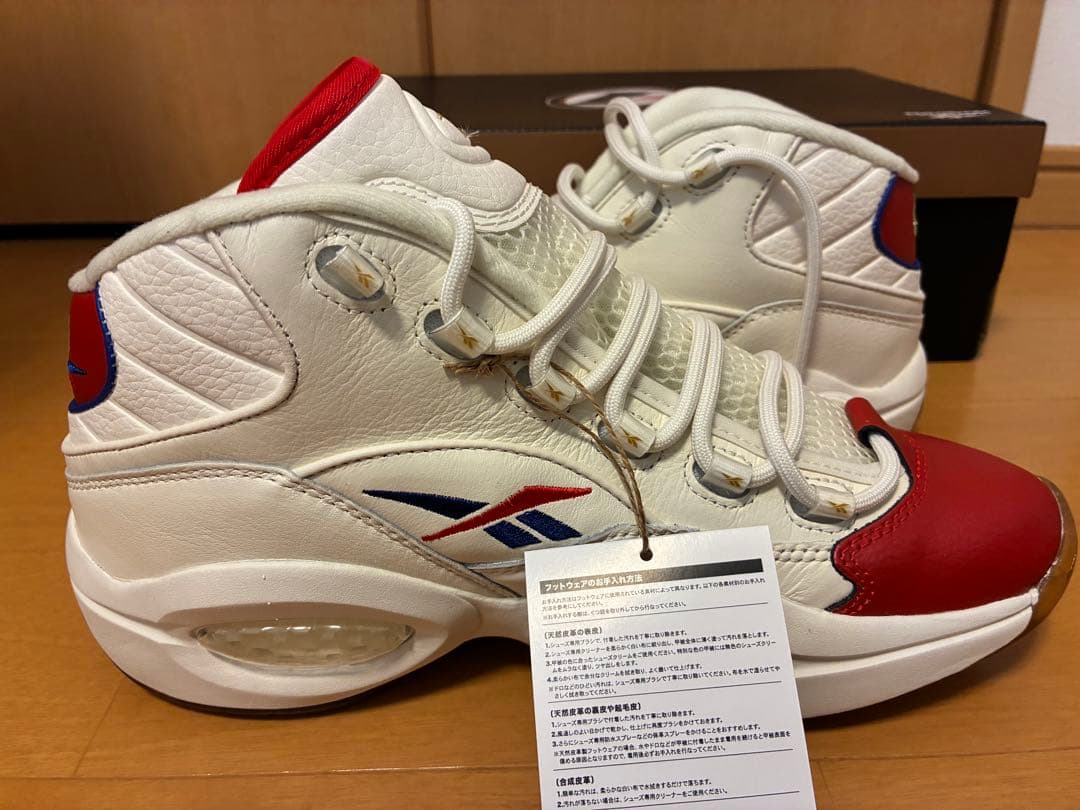 【未使用_27.0cm】Reebok クエスチョンミッド　ホワイト/レッド