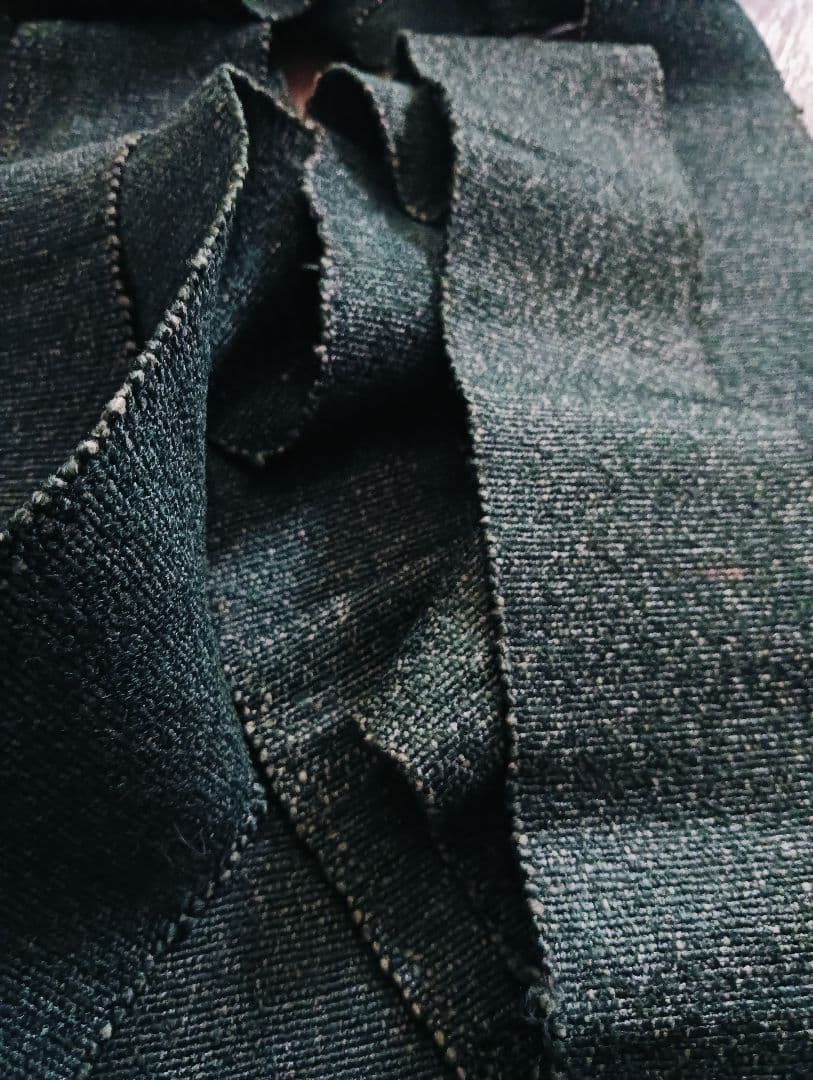 3.8m ミニ裂織帯 レアブラック japan vintage sakiori 3.8m ミニ裂織帯 レアブラック japan vintage sakiori