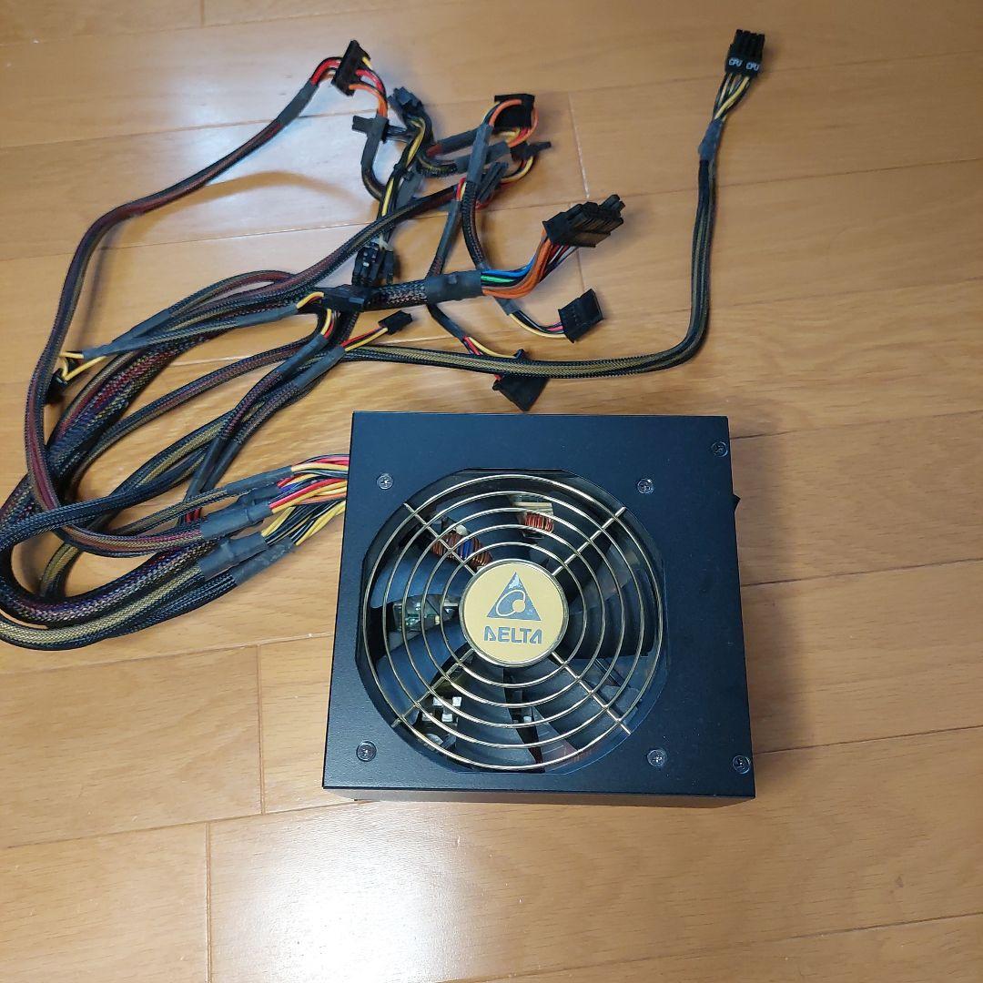 【DELTA】電源ユニット 500w plus80 ブロンズ認定