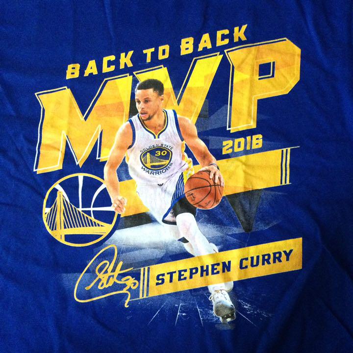 NBA カリー 2016 2年連続MVP記念オフィシャルTシャツ