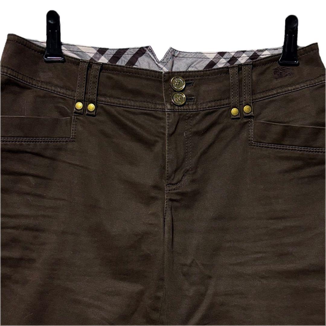 美品☆バーバリーブルーレーベル ショートパンツ ホースロゴ 金