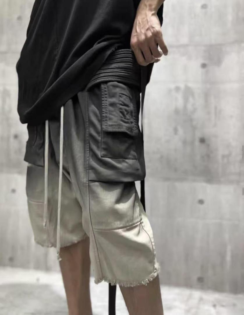 rick owens グラデーションデザインショートパンツ M - メルカリ