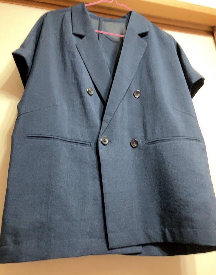 ICEポリエステルフレンチスリーブシャツジャケット