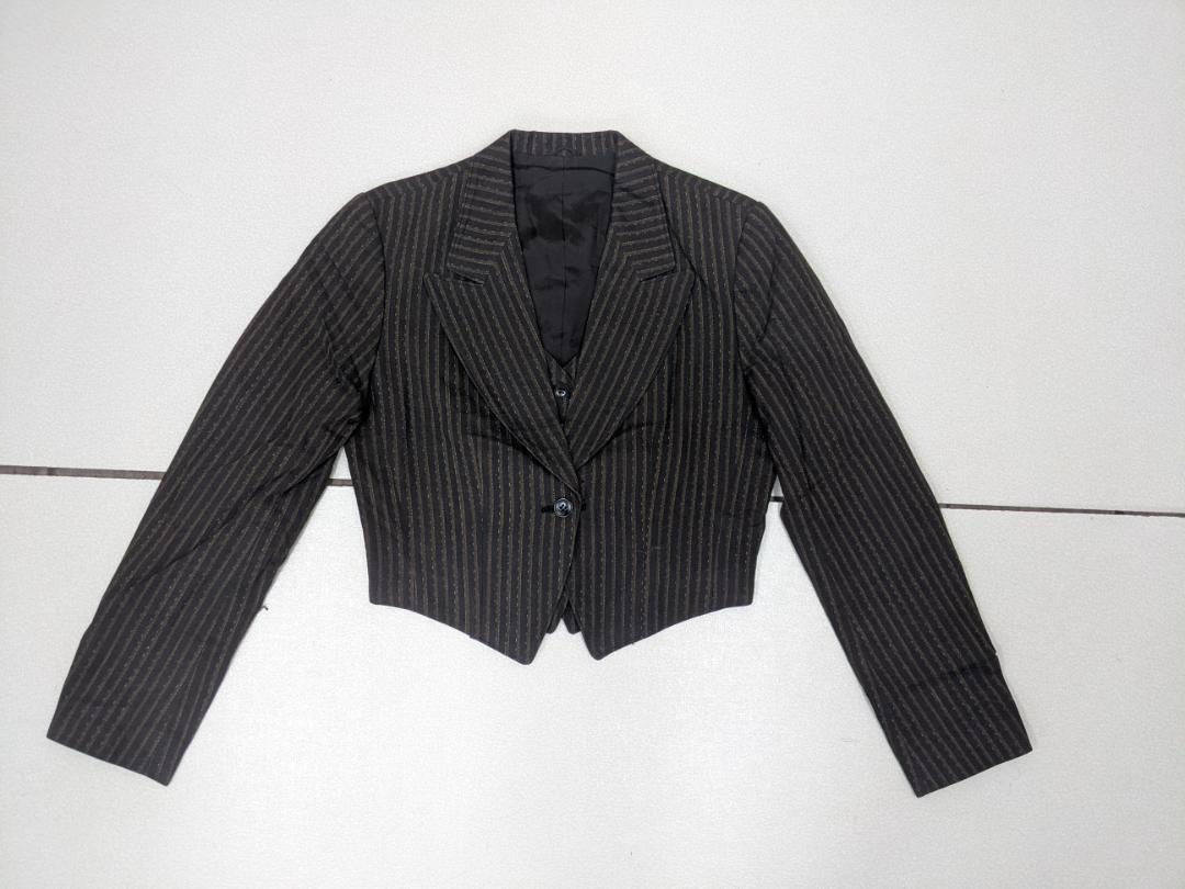 80s90s KENZO archive 短丈 ストライプ柄テーラードジャケット