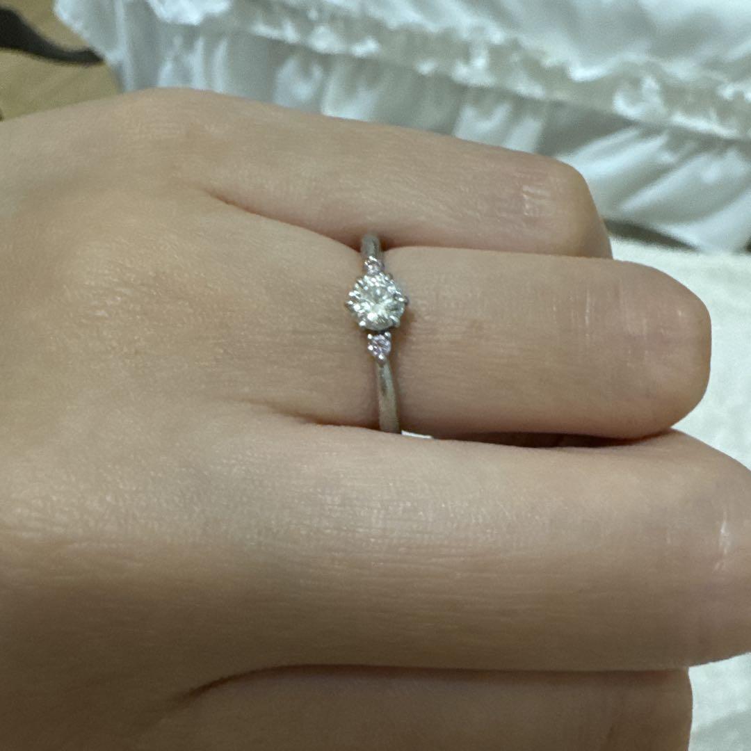 ピンクメレ【H&Q】ダイヤモンド 0.323 ct D VVS-1 Ex
