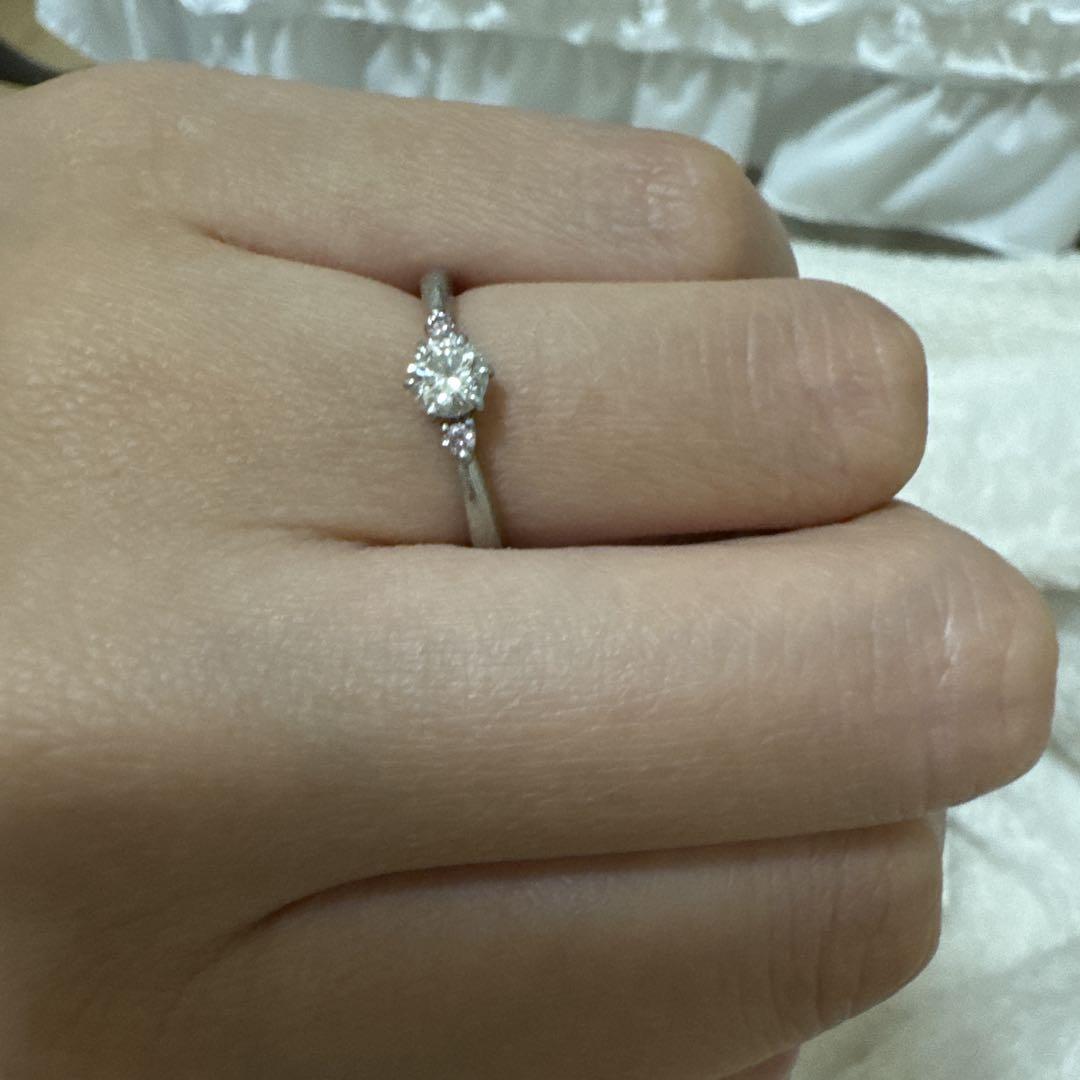 ピンクメレ【H&Q】ダイヤモンド 0.323 ct D VVS-1 Ex