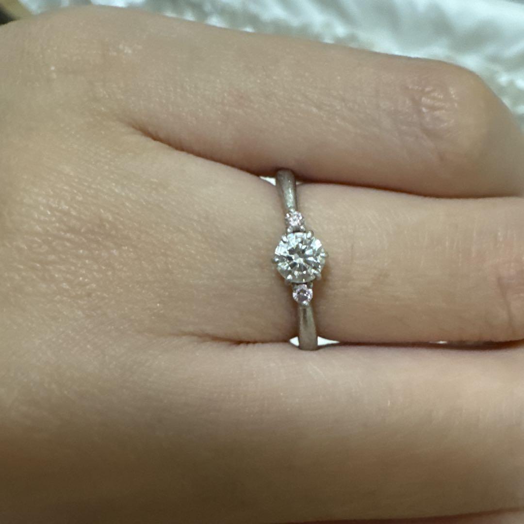 ピンクメレ【H&Q】ダイヤモンド 0.323 ct D VVS-1 Ex
