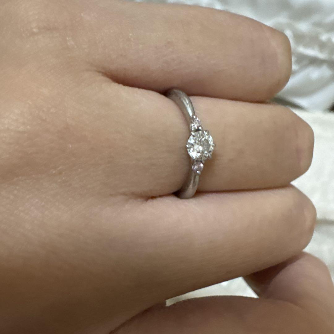 ピンクメレ【H&Q】ダイヤモンド 0.323 ct D VVS-1 Ex