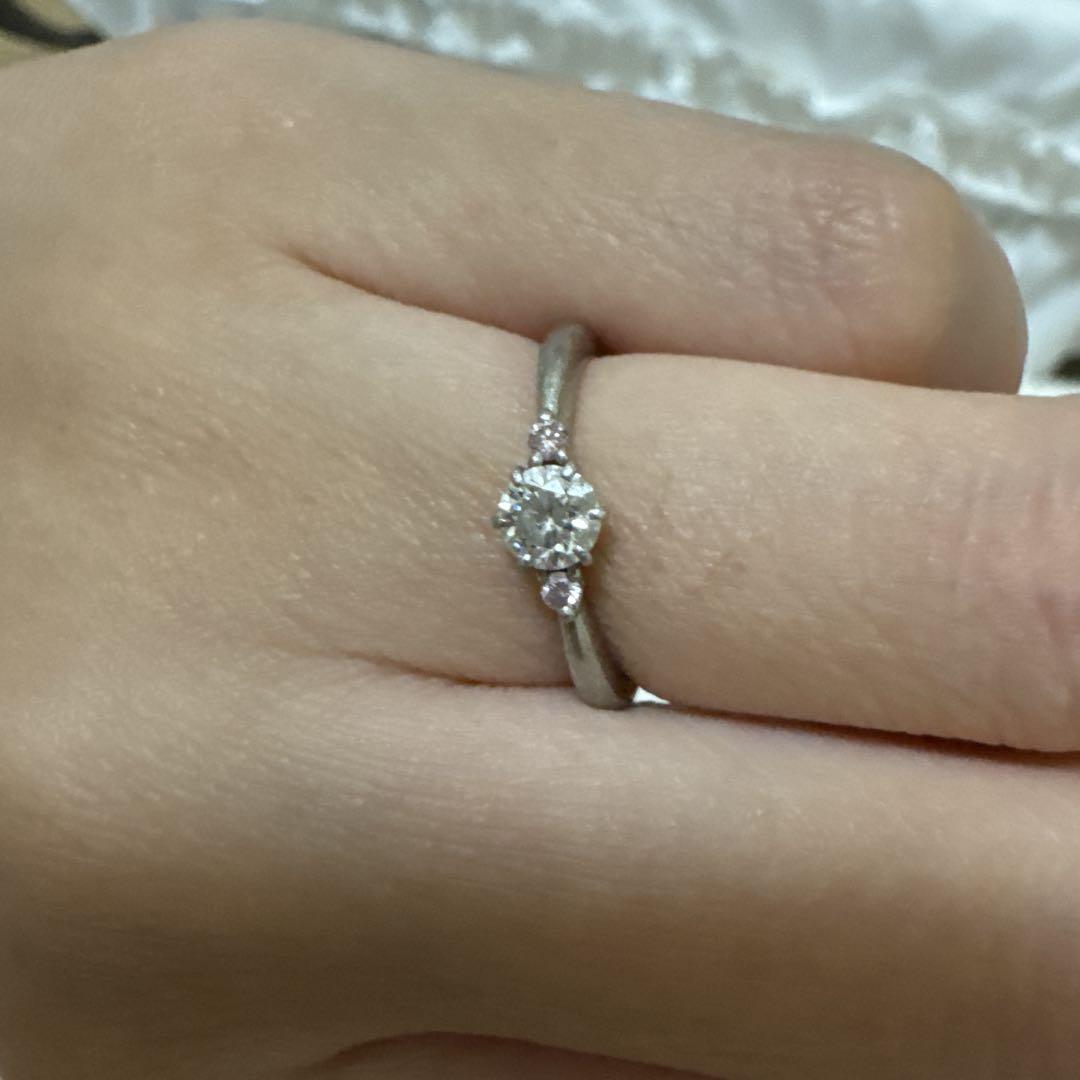 ピンクメレ【H&Q】ダイヤモンド 0.323 ct D VVS-1 Ex