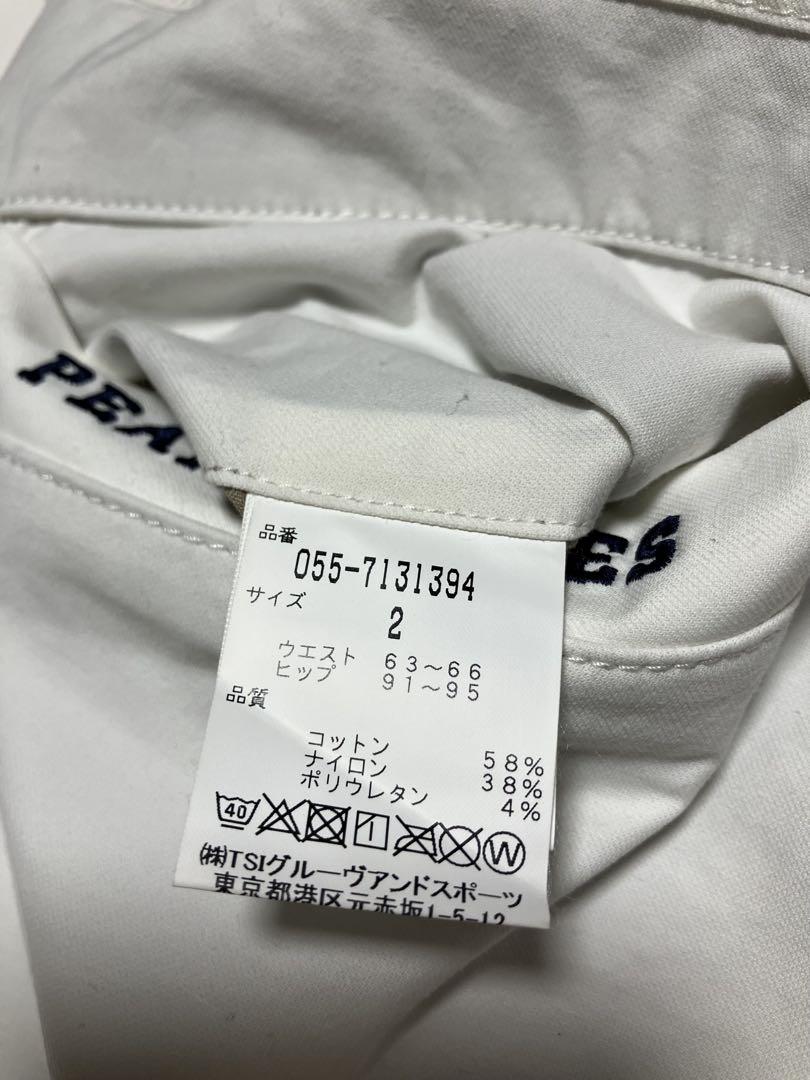 パーリーゲイツ　レディース　白パンツ　サイズ２　美品