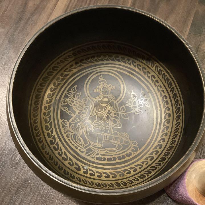 チベット/インド式 仏具セット おりん シンギングボウル 終活