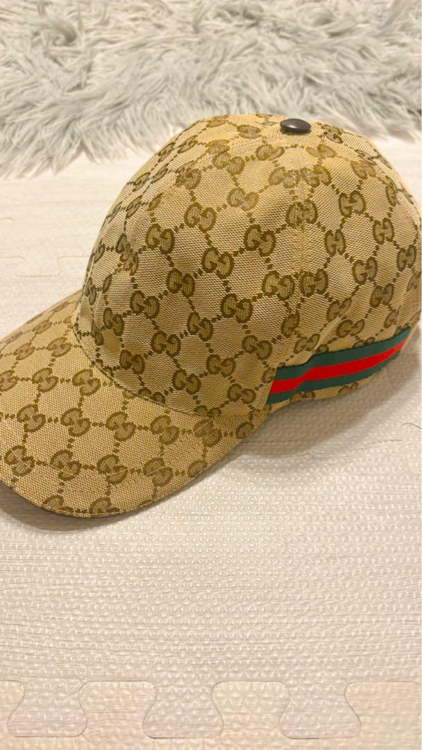 GUCCI GGパターン ベージュキャップ
