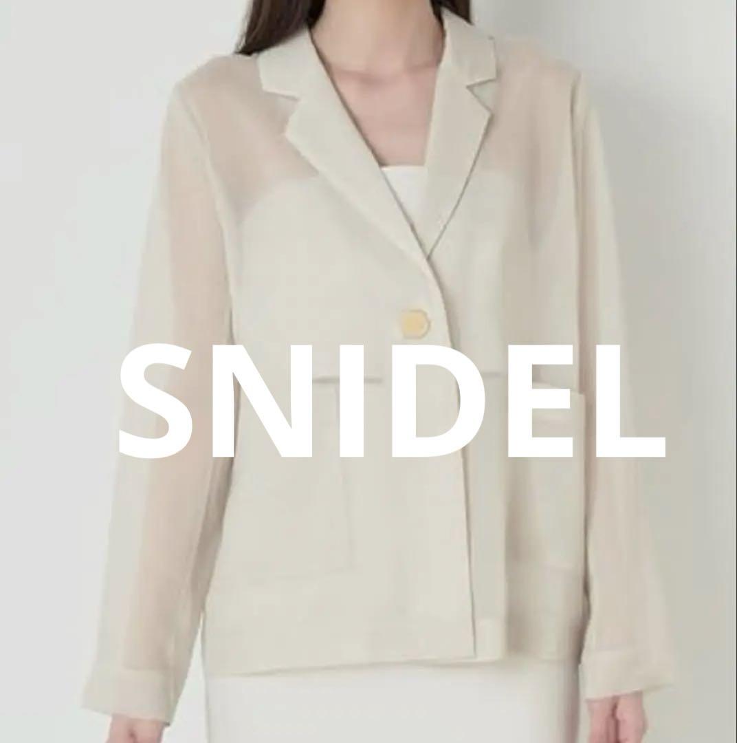 【スナイデル】SNIDELシアーシャツジャケット レディース ブラック