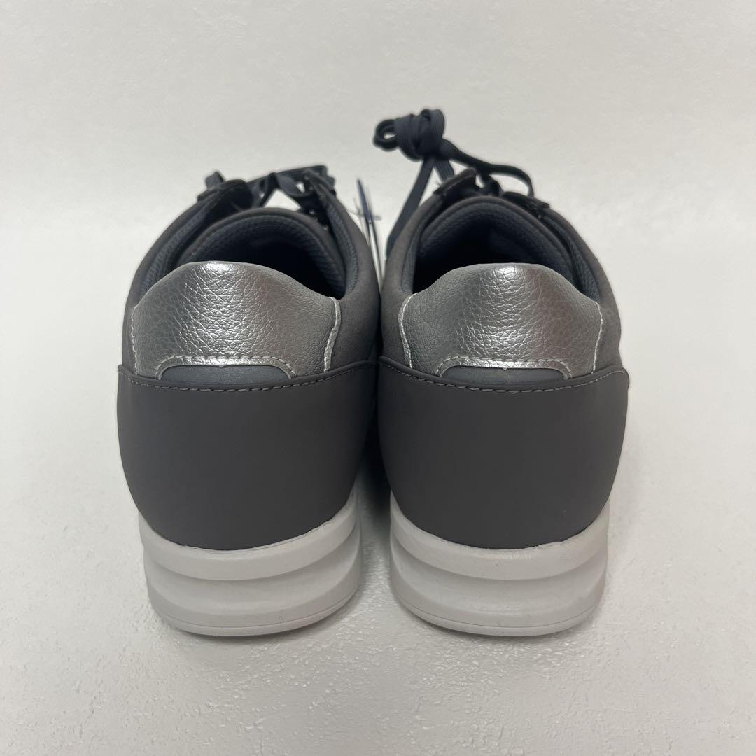 ●未使用品　asics ウォーキングシューズ　裸足ウォーカー　グレー ○未使用品 asics ウォーキングシューズ 裸足ウォーカー グレー