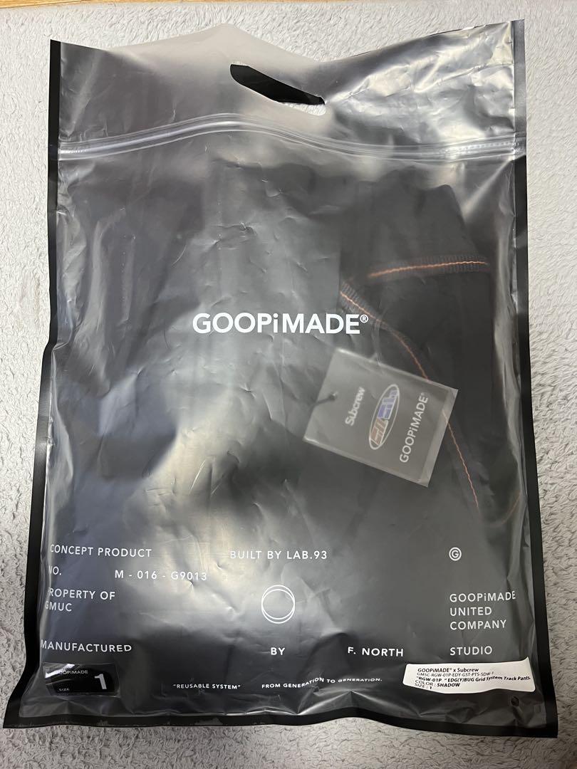 GOOPiMADE subcrew トラックパンツ