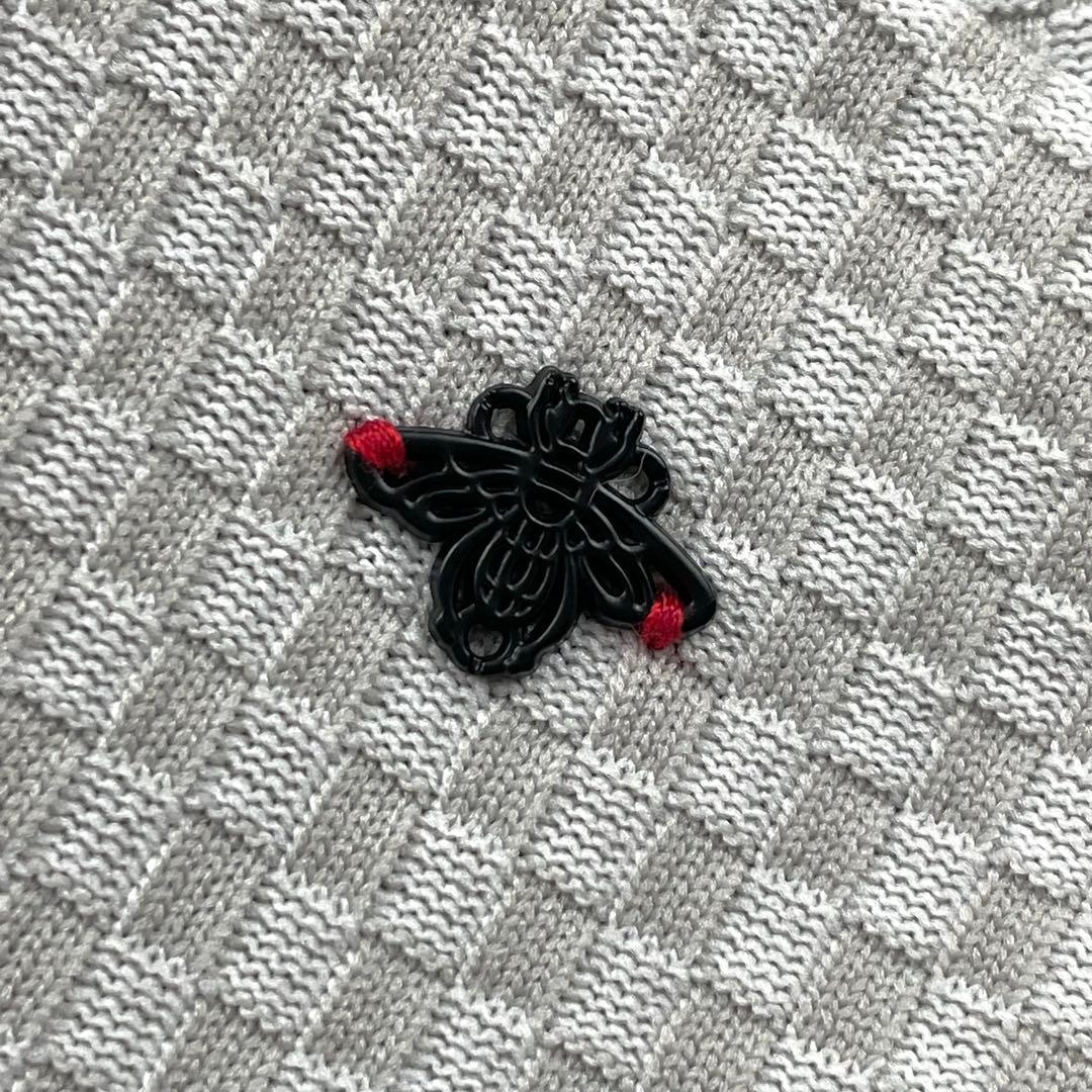 未使用級　ジーステージ　現行　セットアップ　ダブル　3Dニット　チェック　グレー