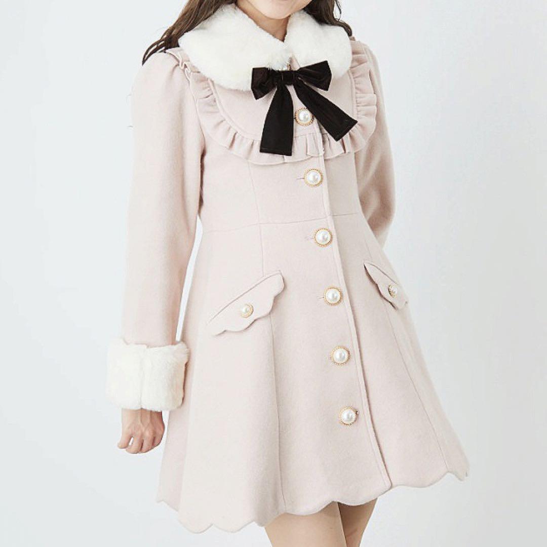 Ank Rouge 裾スカラップドーリーコート