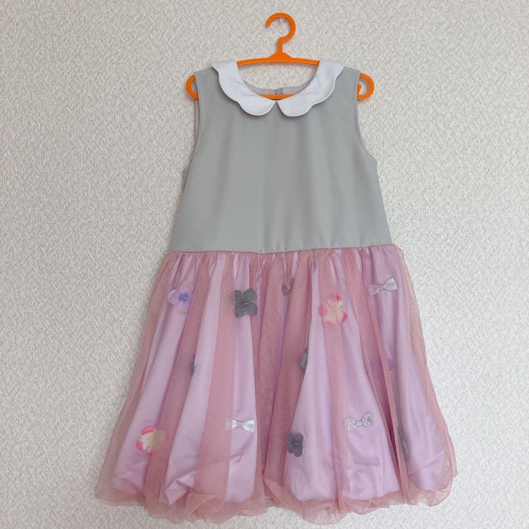パンパンチュチュ 3点セット チュール ワンピース フォーマル セレモニー お花
