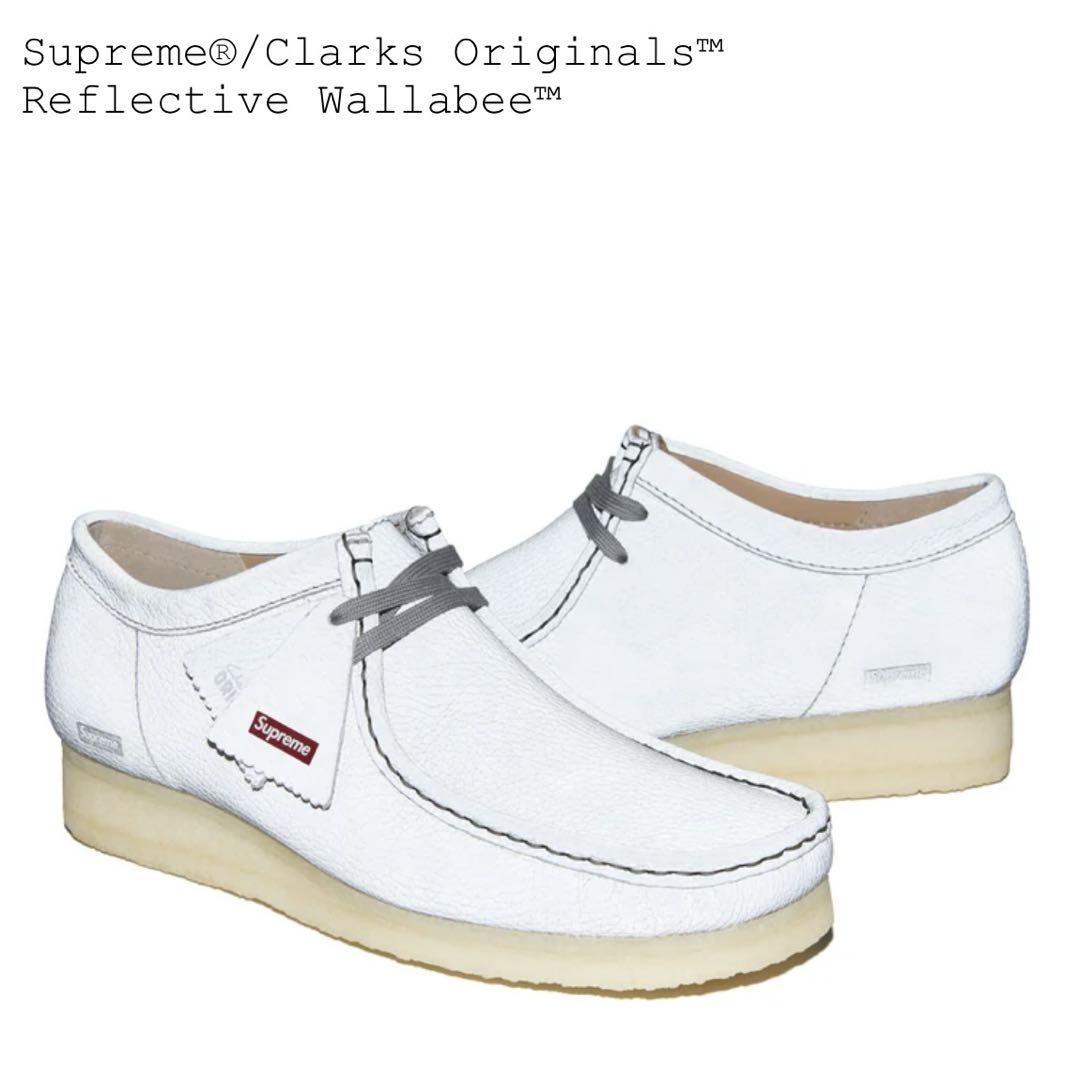 靴 25ss Supreme Clarks Reflective Wallabee