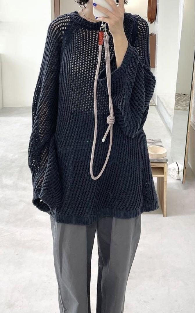トップス unused 3G crew neck mesh knit UNUSED 21ss 3G CREW NECK MESH KNIT