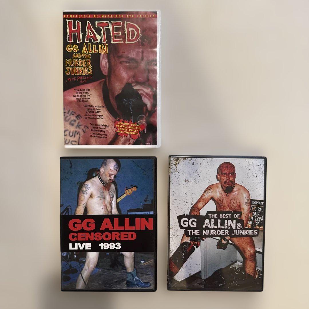 絶版　レア　GG ALLIN CENSORED HATED DVD