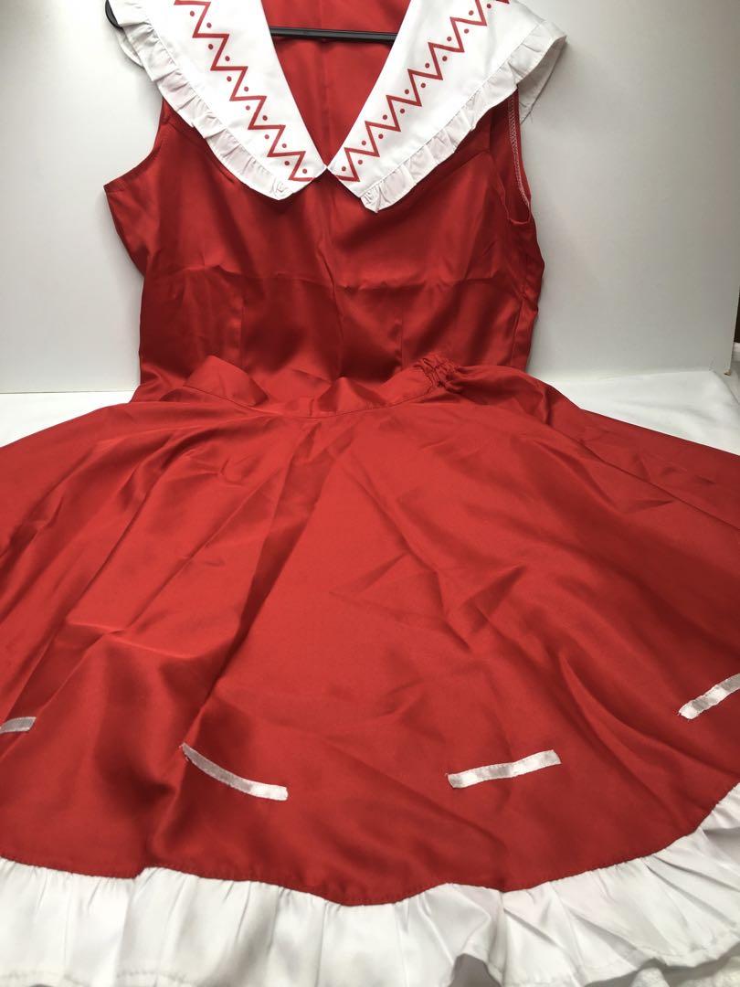 ウィッグ付き 博麗霊夢 コスプレ ワンピース 巫女 東方Project