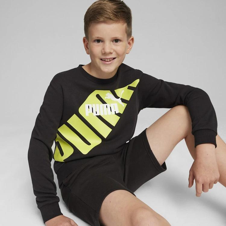PUMA　プーマ　スウェット　トレーナー　160　ブラック＆グレー　新品
