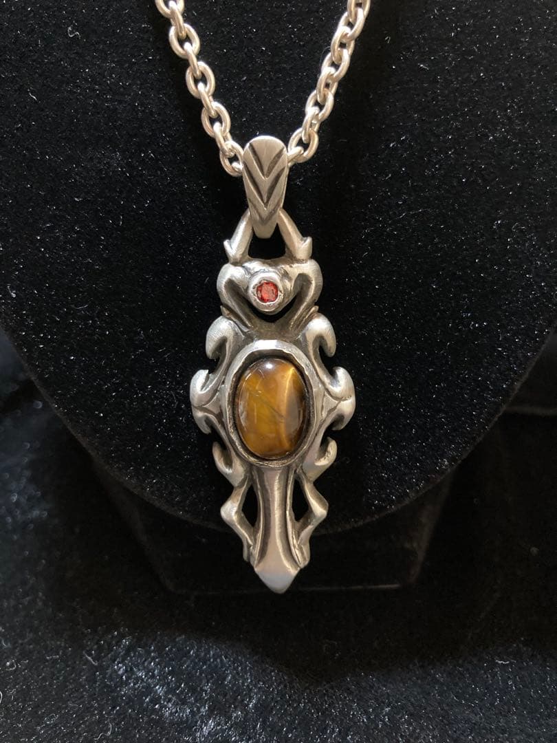 ㉑オーバル・カボ・エッジペンダント チェーン付き Silver925 ㉑オーバル・カボ・エッジペンダント チェーン付き Silver925