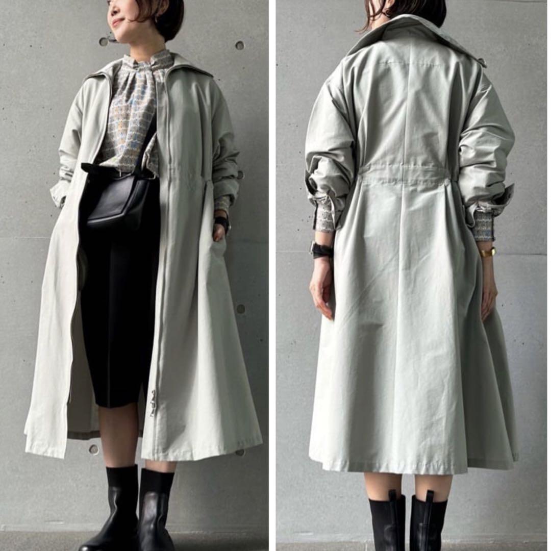 新品未使用 レキップ 完売N/Cクロスワンピース 23aw ダブルジップ コート