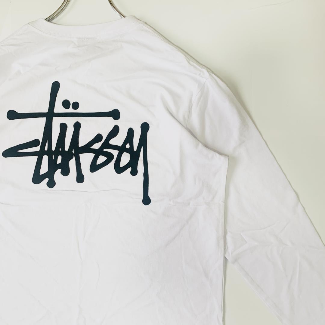 最大の割引 日本未発売 ステューシー Tシャツ Stussy ロンT M 白 T