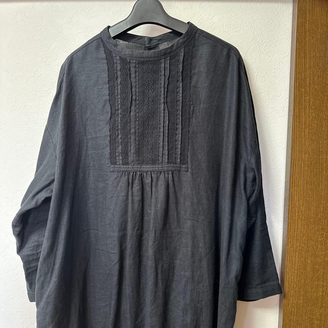 ネストローブ　nest Robe リネン　刺繍ワンピース