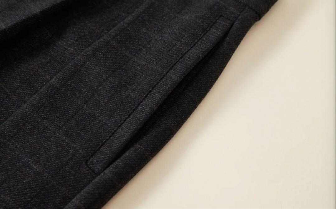 パンツ OPICLOTH Plaid Crinkled WideLeg Trousers