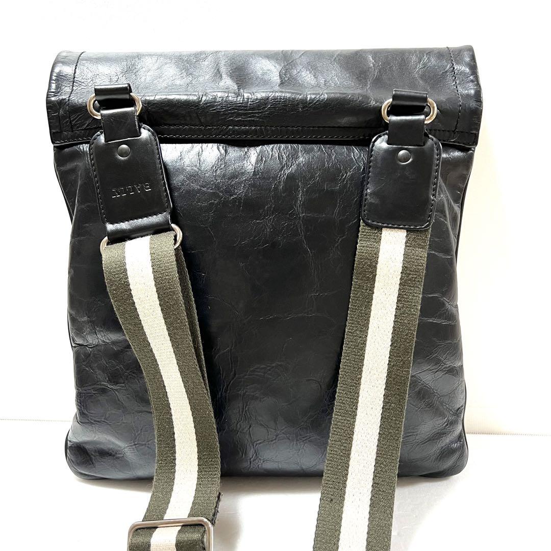 【美品】BALLY バリー トレインスポッティング ショルダーバッグ ブラック
