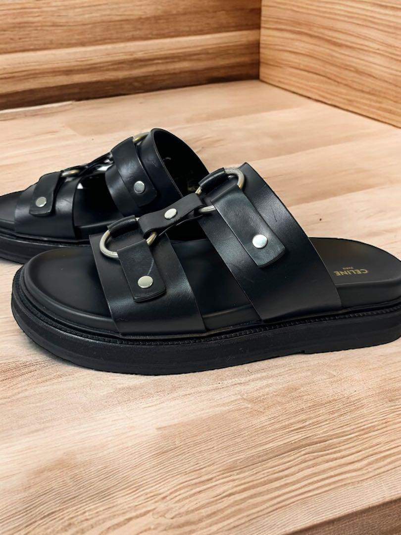 CELINE サンダル ティッピ カーフスキン ブラック 42