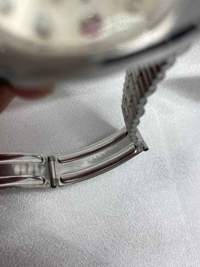 可動品 rado マルコポーロ 自動巻 デイト 純正ベルト シルバー 可動品 rado マルコポーロ 自動巻 デイト 純正ベルト シルバー