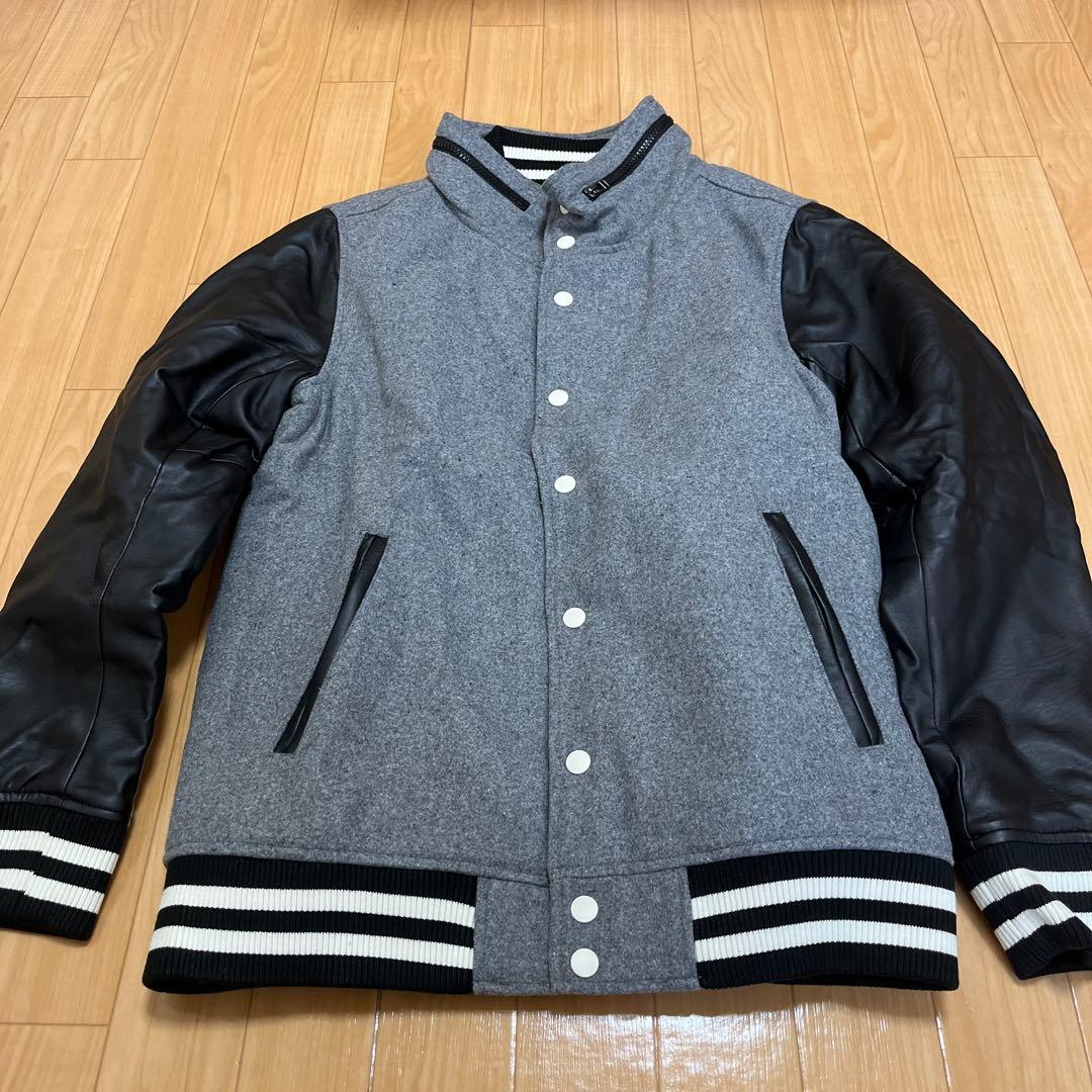 ブラック グレー アウター スタジャン