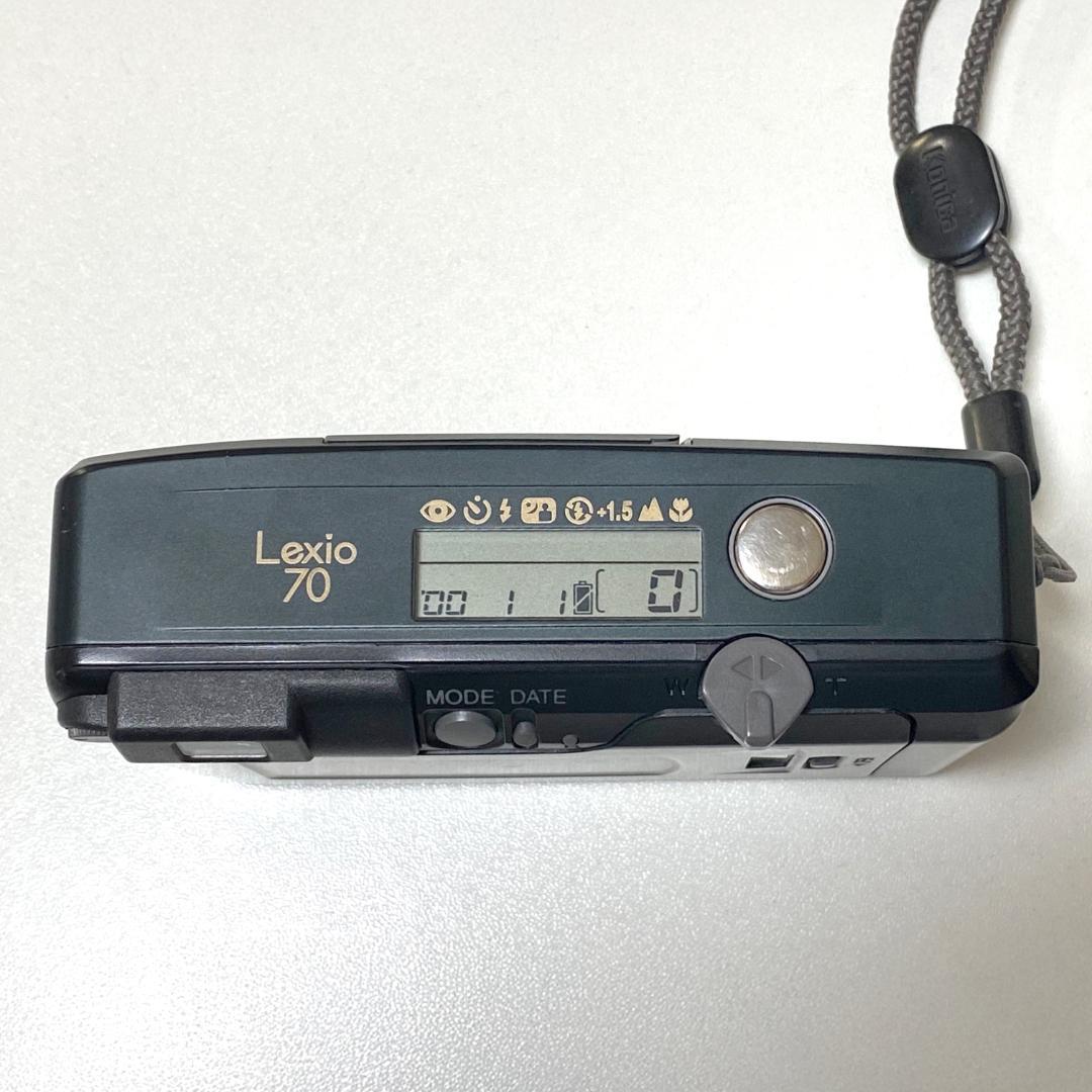 Konica フィルムカメラ Lexio70 黒 純正リモコン/ケース付き Konica フィルムカメラ Lexio70 黒 純正リモコン/ケース付き