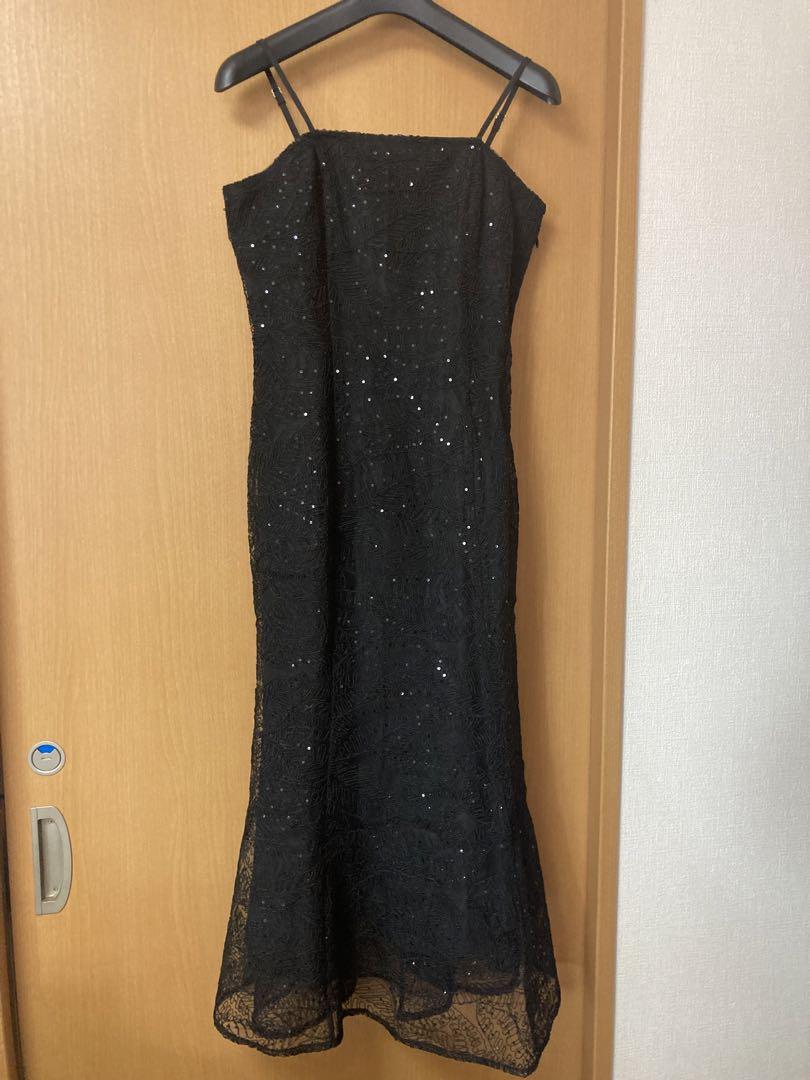 LEJA スパンコール刺繡ボタニカルマーメイドケープボレロ付きチュールワンピース