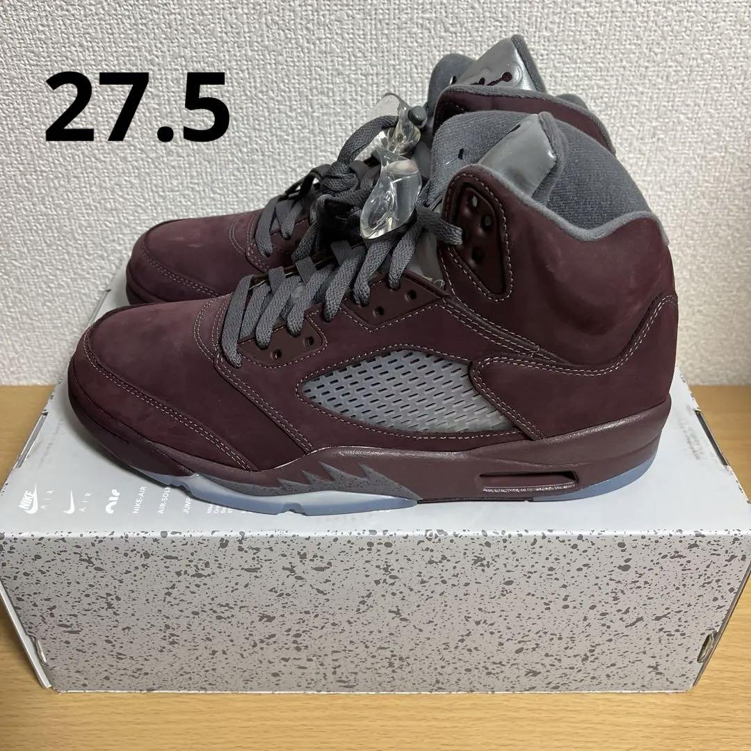 新品 AIR JORDAN 5 RETRO SE BURGUNDY 27.5cm