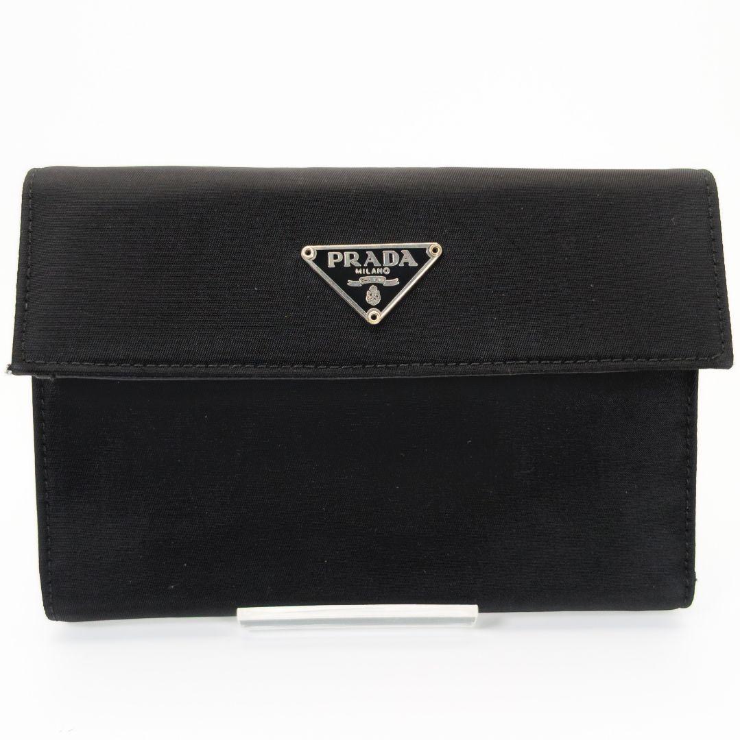 PRADA ナイロン 3つ折財布 ３角ロゴプレート