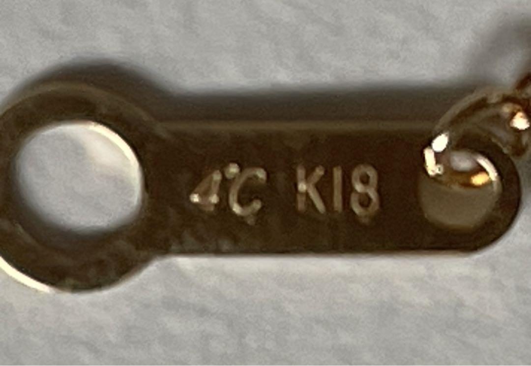 4℃ ブレスレット ダイヤ 5P K18YG 画像7